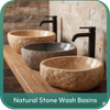 Natural stone wash basins